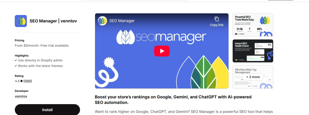 Best Free SEO Tools for Shopify
