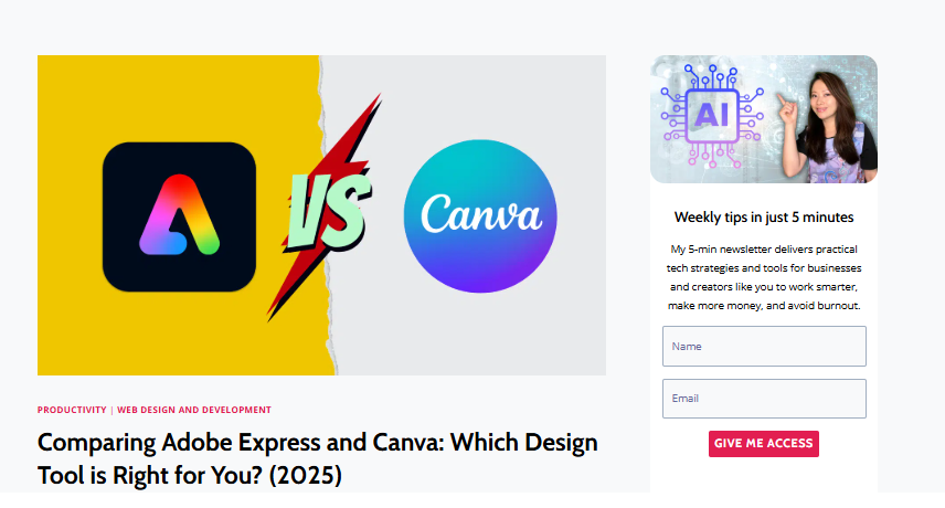 "Canva Pro vs Adobe Express Ultimate Comparison 2025"