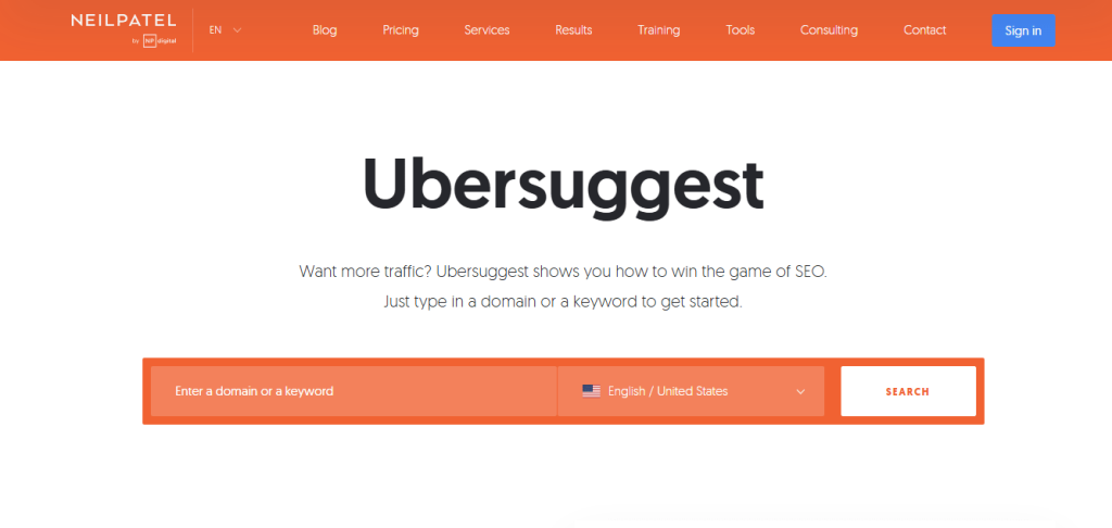 GOOGLE KEYWORD VS UBERSUGGEST